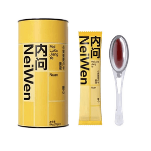 [중국 직배송] 황후추 흑설탕 생강차, 여성의 생리통 완화에 좋은 음료, 마누카 꿀 생강 대추차, 작은 황생강꿀액상, 12g*7개입