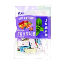 Sugar-Free Sea Salt Mints Candy Mixed Fruit Flavor 7.05 oz【Fresh Breath】