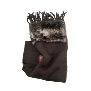 【中国直送】HSPM パッチワーク レディース 厚手 暖かい モヘア マフラー おしゃれ ヒョウ柄 ショール 冬 (1枚)