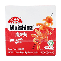 Hot & Spicy Vegetarian Tripe, Konjac Latiao Snacks, 12.7 oz