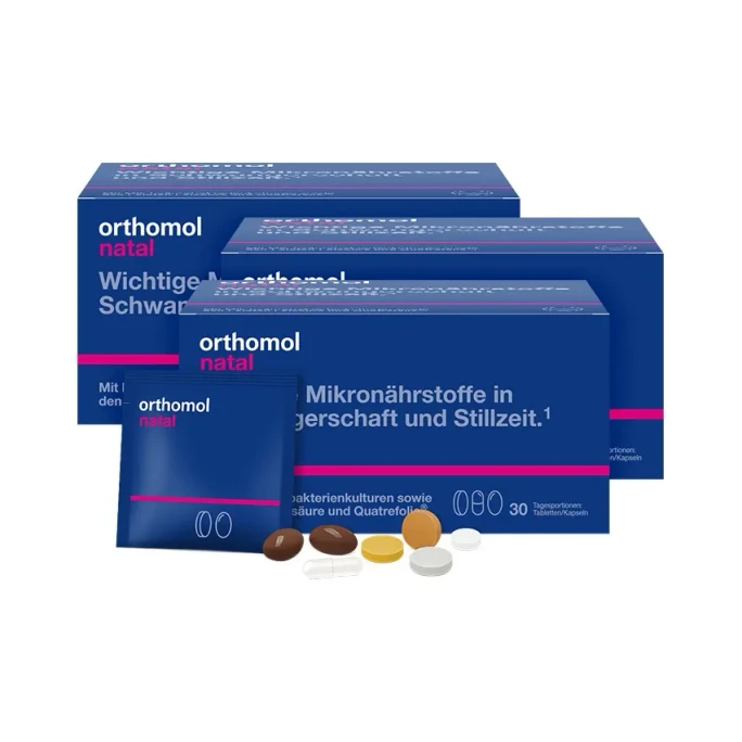 Natal 30 Sachets/Box ×3 – 90-Day Supply – Pregnancy & Breastfeeding Multivitamin