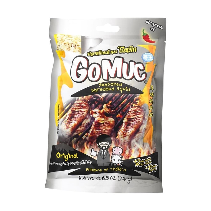 泰国GOMUC哥王 原味鱿鱼丝 24g