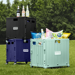 360도 회전 바퀴가 달린 롤링 캐리어, 2197.91 fl oz (약 680ml) 용량, 녹색