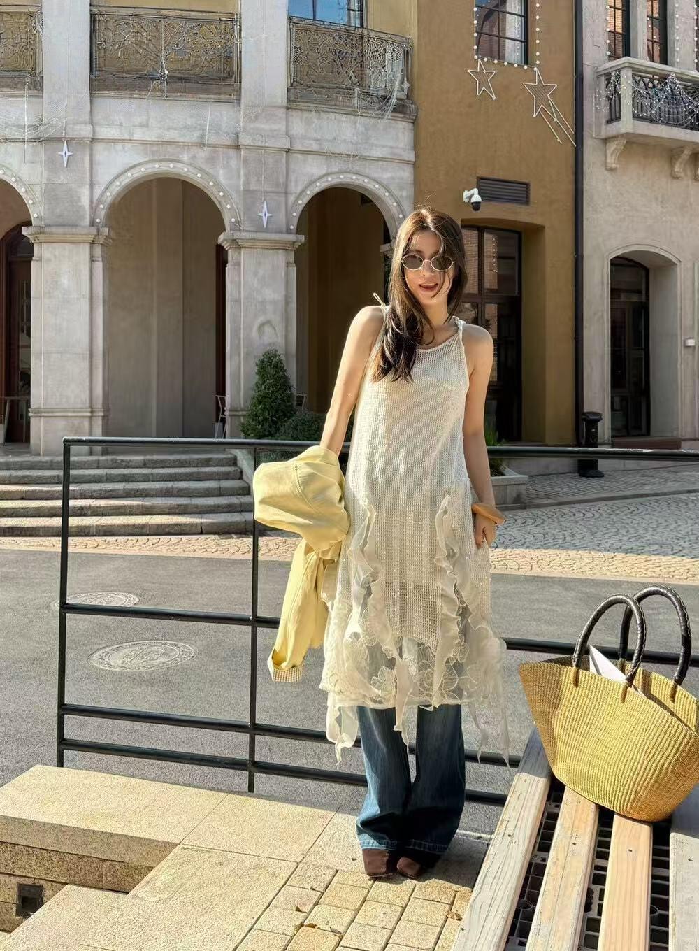 【加拿大直邮】 加拿大 SCENARIO 飘逸连衣裙 两色可选 S-M码 黑色 S