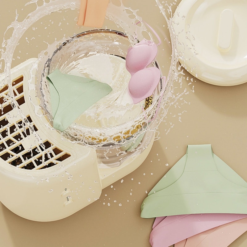 Underwear Washer Dryer Combo Fully Automatic Wash and Dry in One Quick Wash for Makeup Brushes Off-White Single Unit