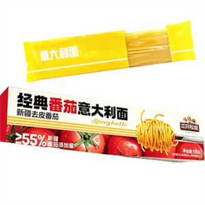 三只松鼠 经典番茄黑椒意大利面早餐家用儿童速食粉拌面解馋零食 经典番茄意面135g