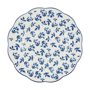 摩登主妇 蓝黛庄园釉下彩系列餐具 浅盘 菜盘子 8’