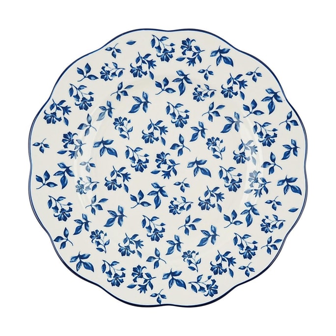Modern Housewife Blue Manor Underglaze Color Series Shallow Plate 8'