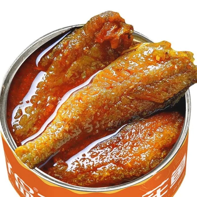 Xingzai Island Yellow Croaker Canned 102g Ready-to-Eat Side Dish Bohai Small Yellow Croaker Seafood Cooked Whole Fish Appetiser