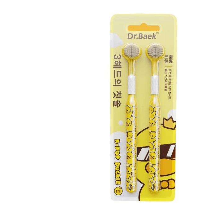 Three-sided Toothbrush Soft Bristle Cleaning * 2 pcs