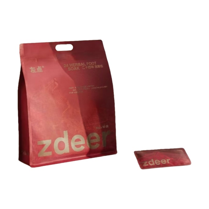 左点 艾叶草红花紫苏老生姜芍药月子泡脚足浴袋   1包(30袋))