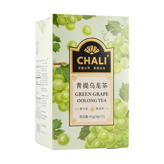 CHALI茶裡 青提烏龍茶 水果茶冷泡茶茶包 15份裝 45g
