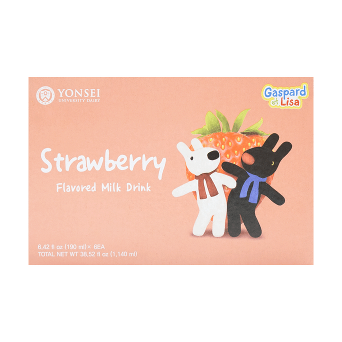 Strawberry Flavored Milk Drink 6*190ml