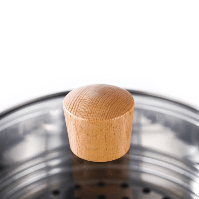 Stainless Steel Yukihira Pan With Steamer, 7.1 inch 5
