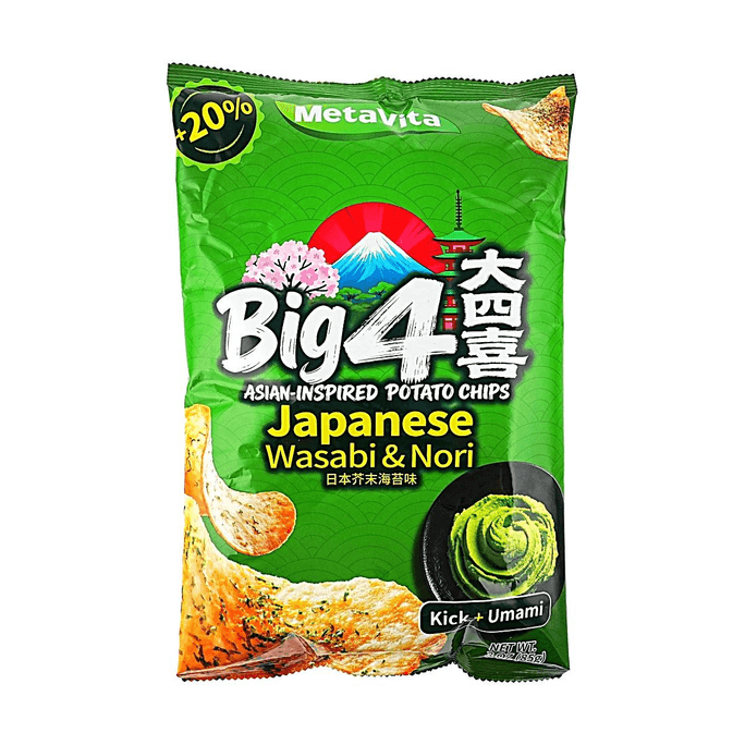 麥多維多 大四喜 亞洲風味洋芋片 日本芥末海苔口味 85g