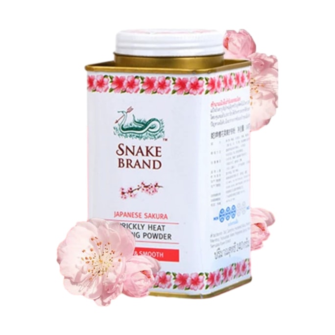 Talcum powder (cherry blossom flavor) Adult prickly heat powder Cooling powder 140g