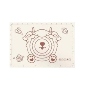 슬로우 타임 항균 실리콘 매트 반죽 반죽 매트 식품 등급 롤링 매트 및 반죽 매트 베이킹 및 패널 작은 짧은 롤링 핀 45*65cm