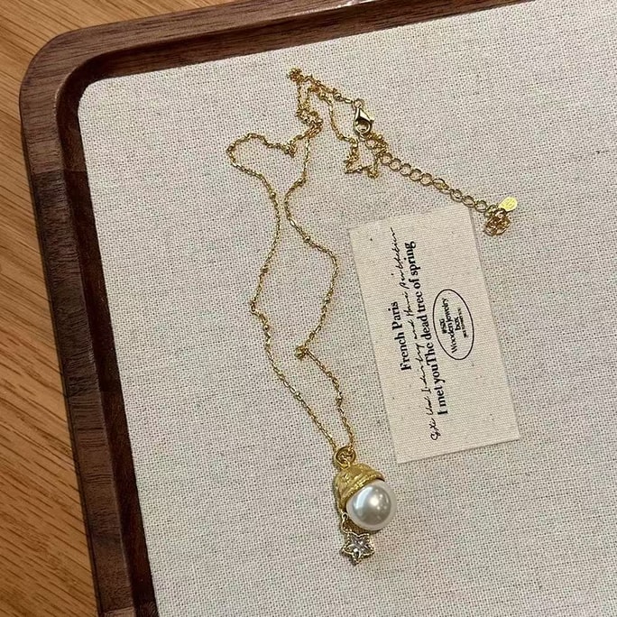 레드브릿지 마켓, 미국산 진주 목걸이, 크리스마스 스타일, 1개.