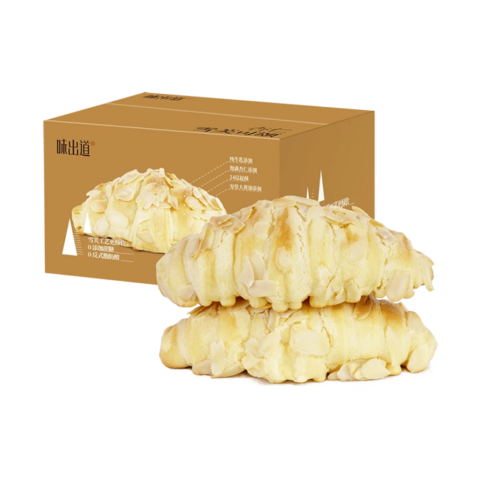 Almond Souffle Croissant Bread 14.39 oz【0 Sugar 0 Trans Fat】