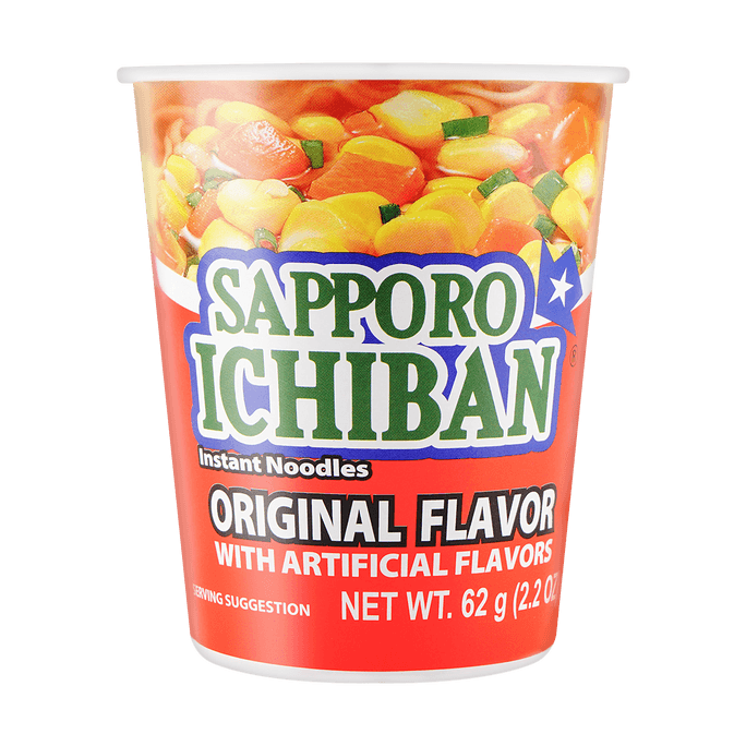 SAPPORO ICHIBAN Instant Cup Noodles Original Flavor 62g