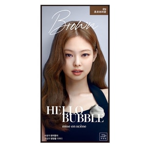 Hair Coloring Hello Bubble Foam 6N #Choco Brown Packaging Ship Randomly