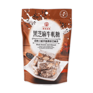 台湾喆喆品味 牛轧糖 黑芝麻味 120g