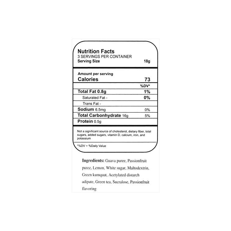 Passion Fruit & Mandarin Freeze-Dried Fruit Tea - Serve Hot or Cold, 3 Packs* 0.63oz 7