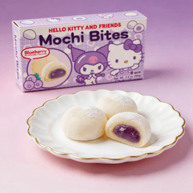 Sanrio Hello Kitty Kuromi Mochi Bites Blueberry Flavor, 2.82 oz