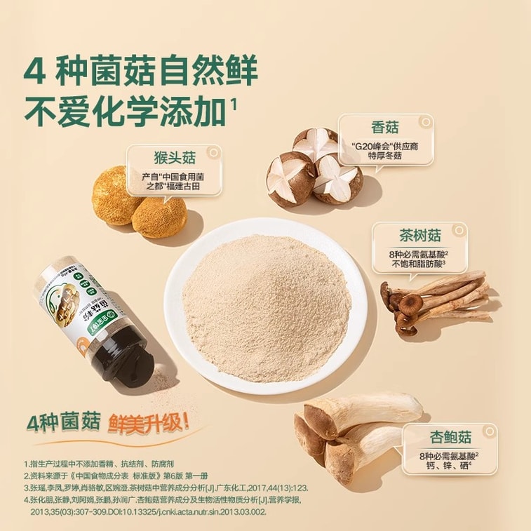 【 Direct Mail】  Children's Seasoning No Added Shrimp Mushroom Powder 45g 4