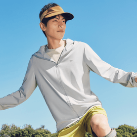 Men's Cooling Sun Protection Clothing Sun Protection Shirt Sports Shirt Light Charcoal Gray Suitable for 180/100A (XL)