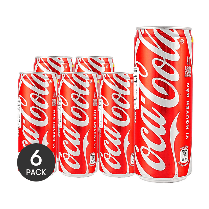 Coca-Cola Vietnam Edition,Carbonated Drinks, 10.82 fl oz *6【6 Packs】