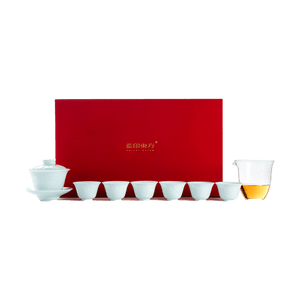 ブループリント オリエンタル 景徳鎮陶器 中国茶器 茶托 山水托 ギフトボックス - シャドーグリーンストリート