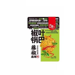 【中国直邮】 运康 椒叶锅巴办公室解馋小零食休闲山西小吃藤椒味130g*1袋