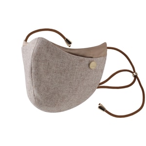 [중국 직배송] HSPM 호주산 울 소재의 따뜻한 얼굴 마스크, 겨울 야외 방풍, 방한, 실크 패치워크, 3D 통기성 자외선 차단 마스크, 샴페인 골드 색상, F 사이즈, 1개