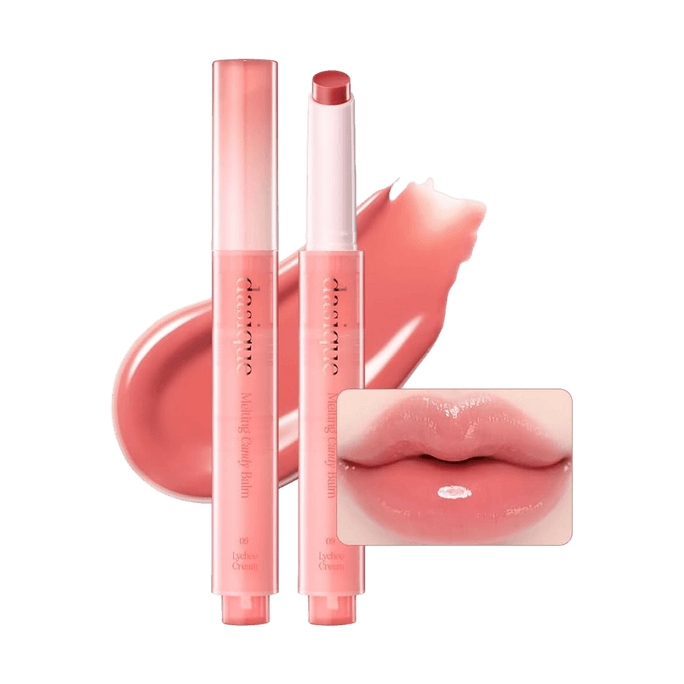 Melting Candy Lip Balm #09 Lychee Cream, 0.05 oz