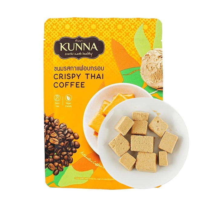 泰國KUNNA康納 椰子凍乾脆 椰子糖 咖啡口味 25g【小紅書人氣推薦】