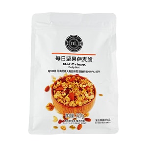 Daily Nut Oat Crispy, 11.2 oz【Same as Pangdonglai Supermarket】【Nutritious Breakfast】