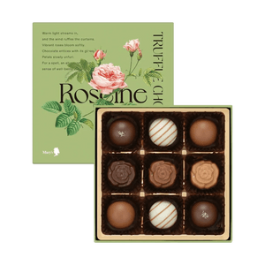 Roseine Rose Truffle Chocolate Gift Box Assortment 9pcs【Valentine’s Gift】【Romantic Mood】【Elegant Look】