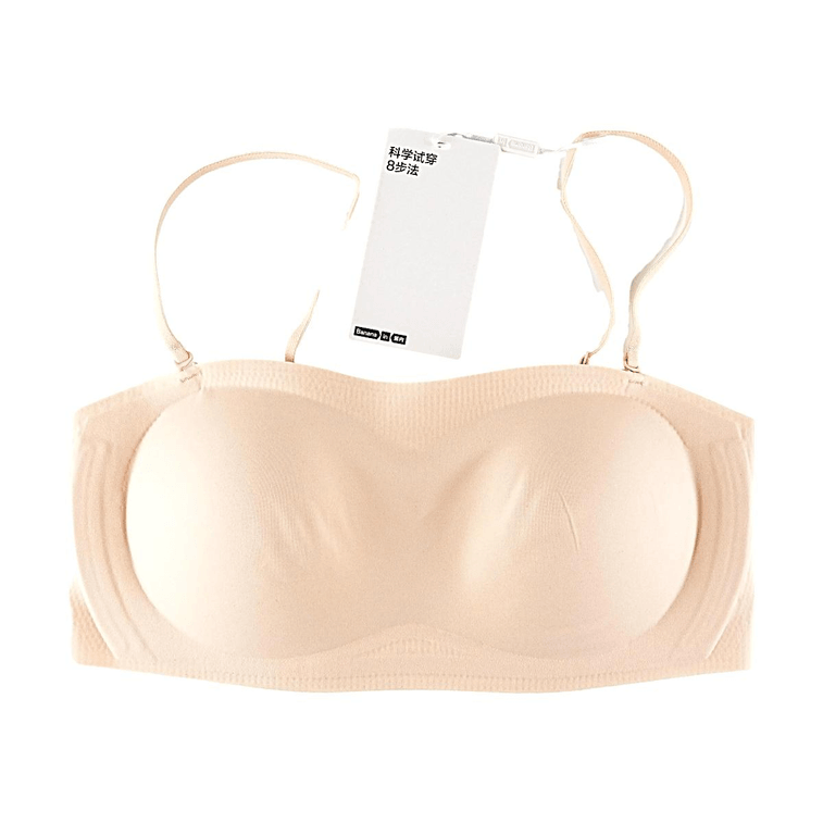 516Standard Women's Strapless Back Hook Bra, Light Skin, M 3