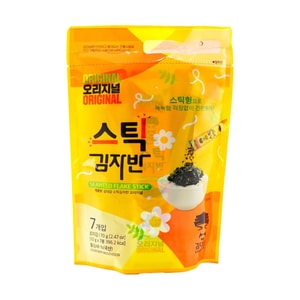 김 플레이크 스틱, 오리지널 맛, 7팩, 2.47온스 【한국 전통 간식】【사용하기 편리하고 쉽게 잘라지는 포장】
