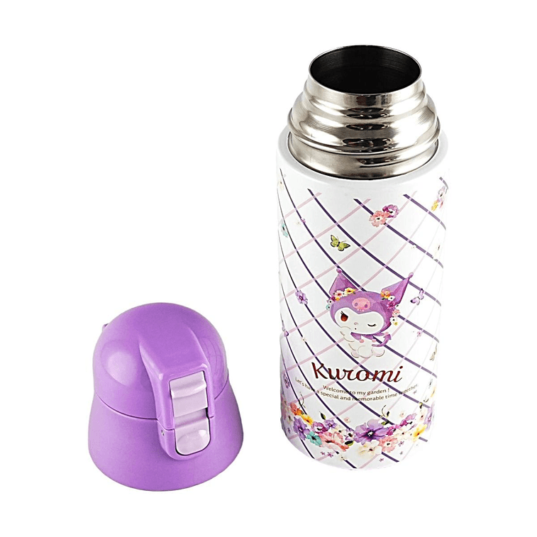 軽量ワンタッチステンレス断熱ボトル クロミパステルフローラル 12.17 fl oz 4