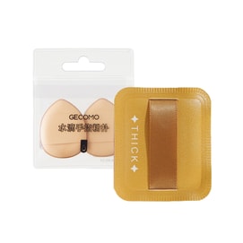 GECOMO 格蒙 水滴手指細部粉撲 2只裝 (送爾木粉撲XL*1收納盒*1)