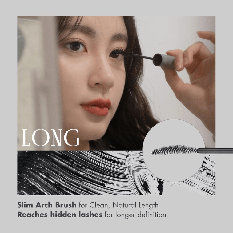 rom&nd 韓国スタイル セッティングマスカラ 7g L01 レングスニング ブラック 7