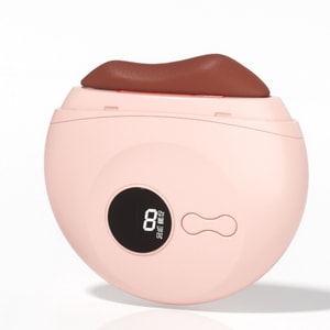 Soft Pink Red Bian Stone Electric Gua Sha Board, Facial Lifting Tendon Pulling Heated Home 1 Unit