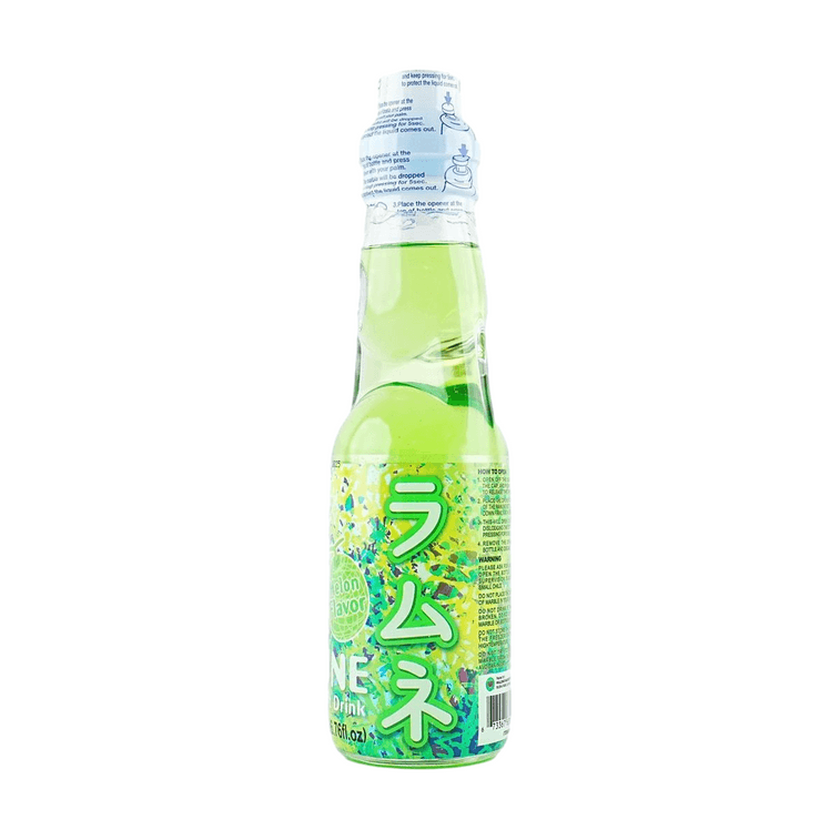 Ramune Drink 7 Flavors Combination Pack Original +Peach+Melon+Mango+Strawberry+Lychee+Orange Flavor, 6.76 fl oz*7【7 Pack 10