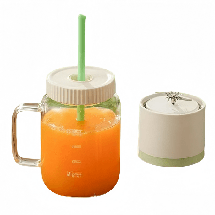 [중국 직배송] lemuugo 고붕규산 유리 전기 주서 컵, USB 충전식, 800ml