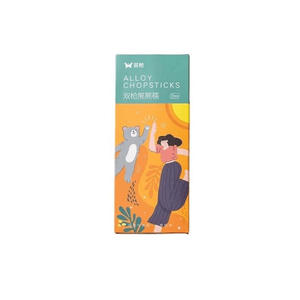 【Buddy Bear】Alloy Chopsticks 5‑Pairs1‑Pack