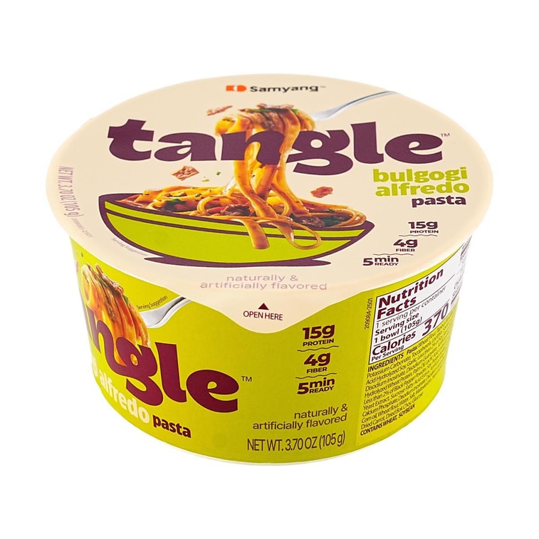韓國SAMYANG三養 TANGLE義大利麵通心粉 韓式奶油烤肉口味 105g*6碗 整箱裝【杯麵泡麵泡麵】【輕卡高蛋白】【爆款新品】【Costco同款】【亞米獨家】 7