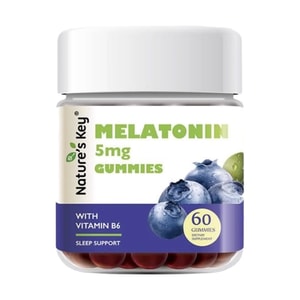 【中国直邮】 Nature's Key 褪黑素软糖 助眠型 蓝莓味 60粒装
