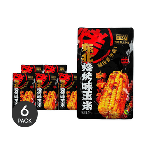BBQ Flavor Corn , 3.52 oz *6【6 Packs】